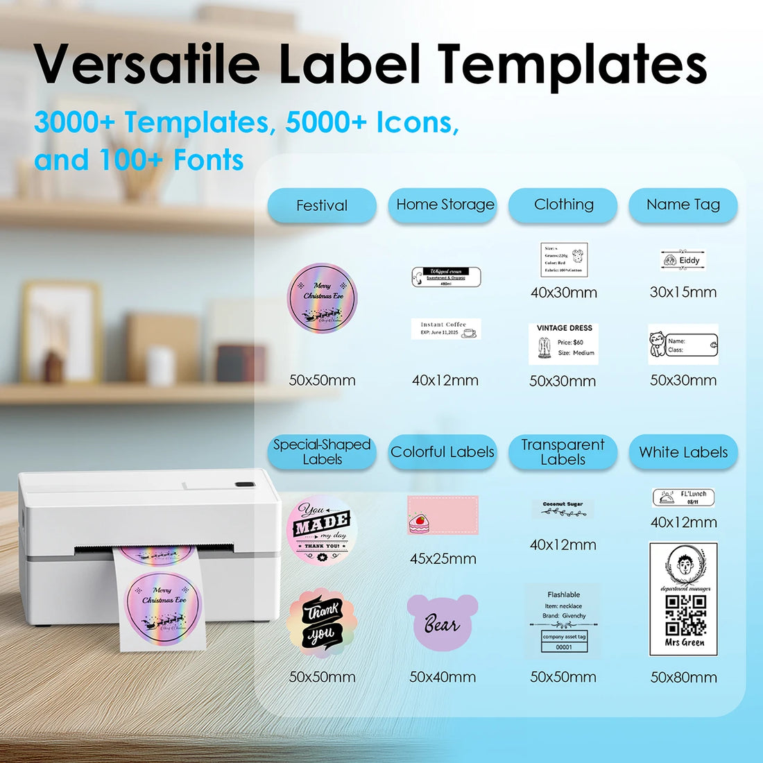 Thermal Label Printer — 4x6 Shipping Label Printer for Small Business & Home Use