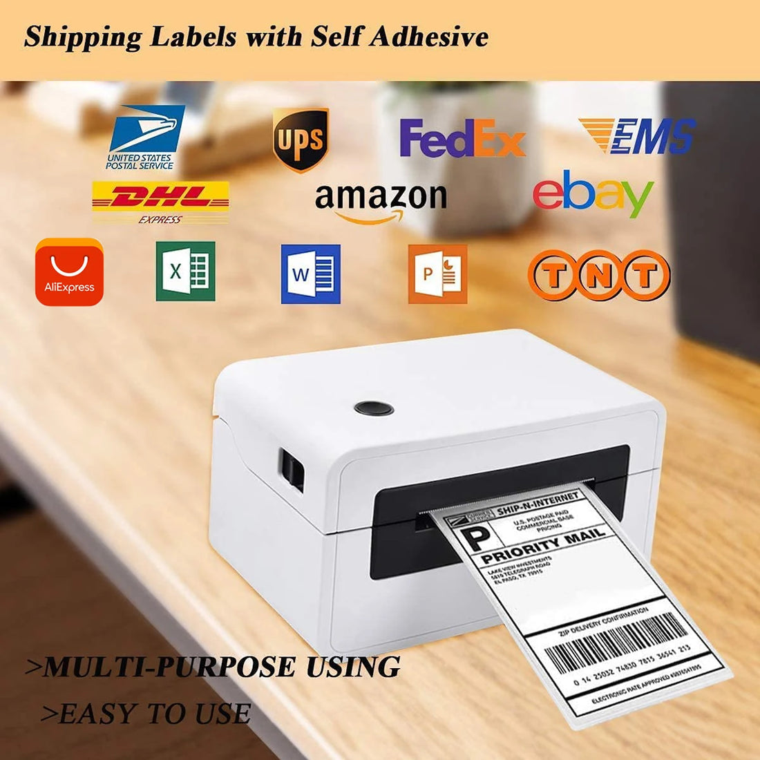 4x6 Inch Thermal Label Paper 100/200/500 Sheets 100x150mm Labels Shipping DHL UPS Express Barcode For 9220/9210/246S/D100/D200