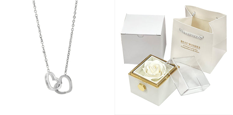 Rotating Soap Flower Rose Gift Box Creative Rotating Rose Jewelry Packaging Box Valentine's Day Gift For Women | Everyday Home Deal