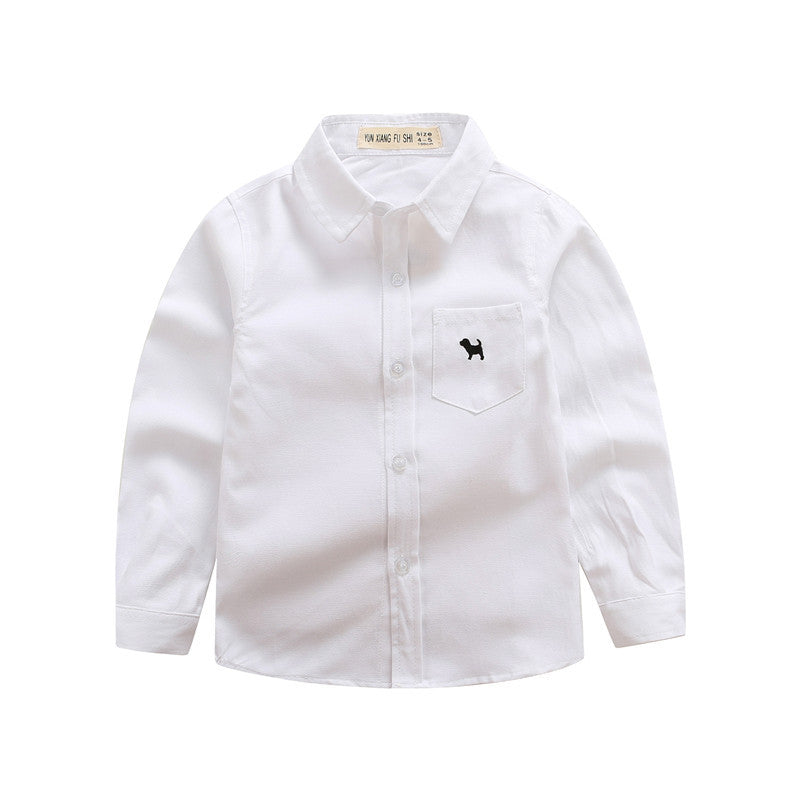 Boys' Pure 100% Cotton Long-Sleeved Dress Shirts — Premium Apparel Deal | Everyday Home Deal