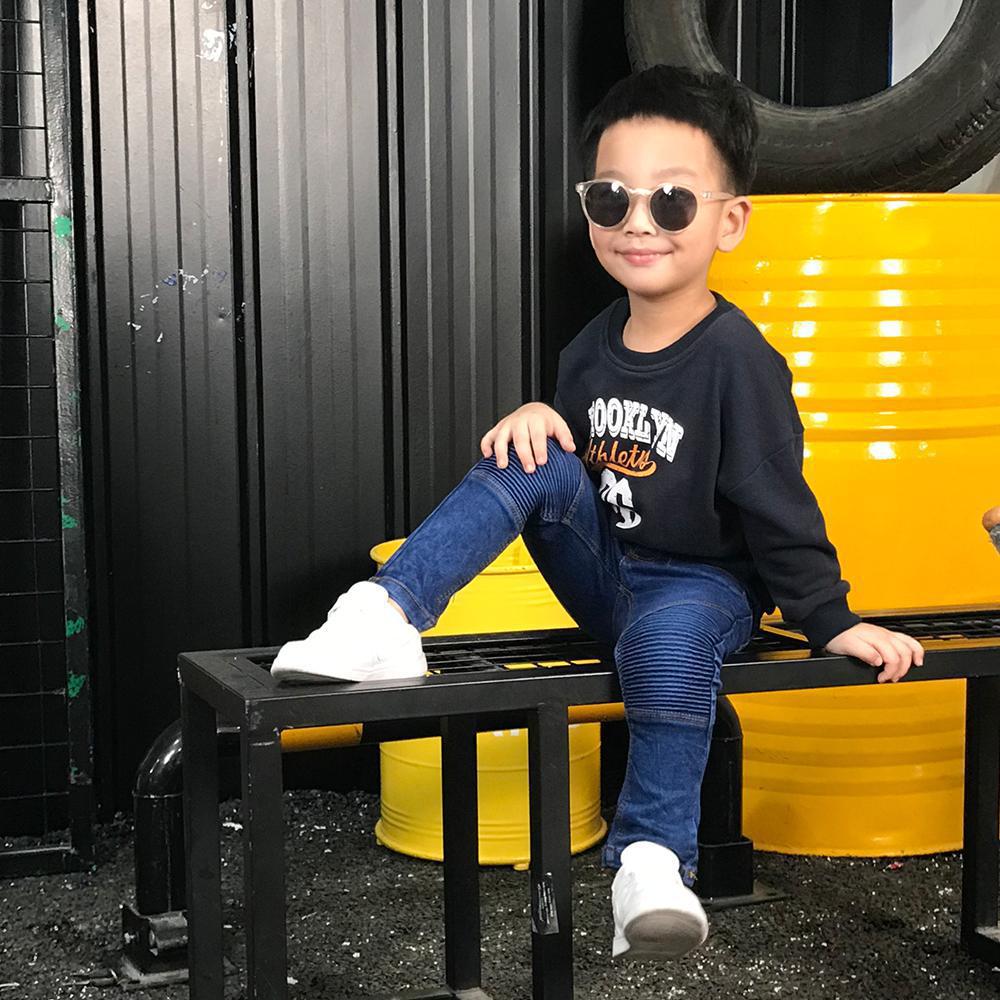 Children's Crinkled Stretch Slim Fit Denim Trousers — Premium Apparel Deal | Everyday Home Deal
