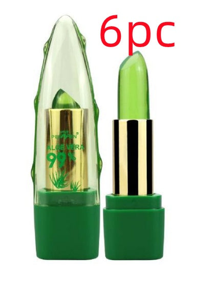 Aloe Vera Gel Color Changing Lipstick Gloss Moisturizer Anti-drying Desalination Fine-grain Lip Blam Care | Everyday Home Deal