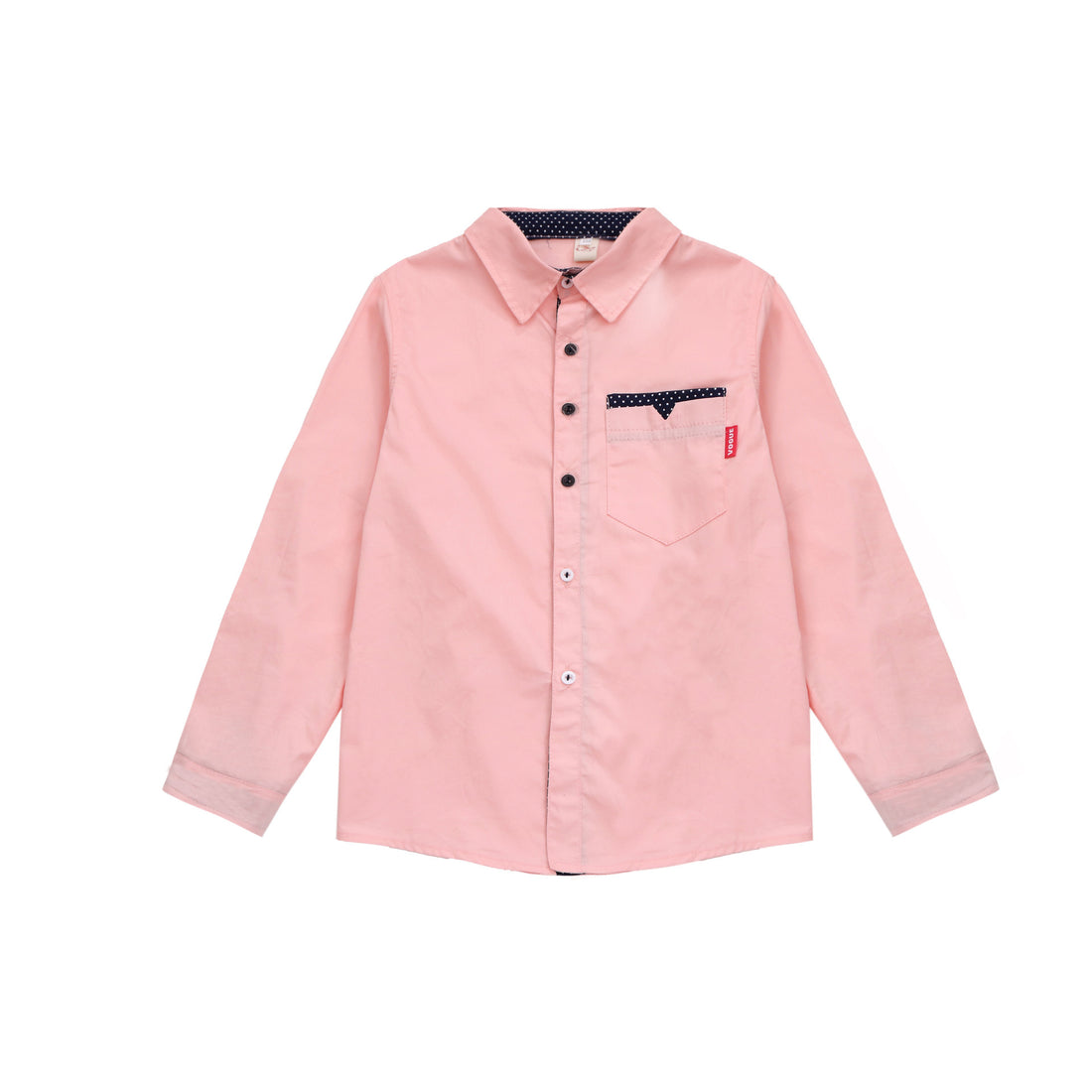 Boys' Spring & Autumn Trendy Polka Dot Long-Sleeve Lapel Shirt — Premium Student Apparel | Everyday Home Deal