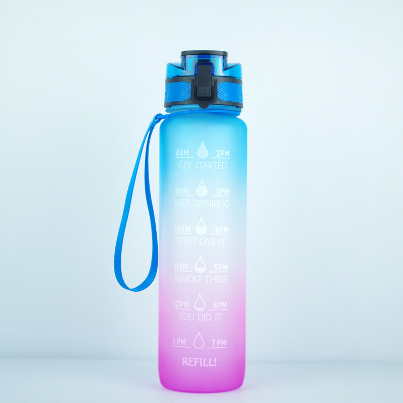 1000ml Transparent Kawaii Water Bottle with Infuser | BPA-Free Sports Flask | Everyday Home Deal