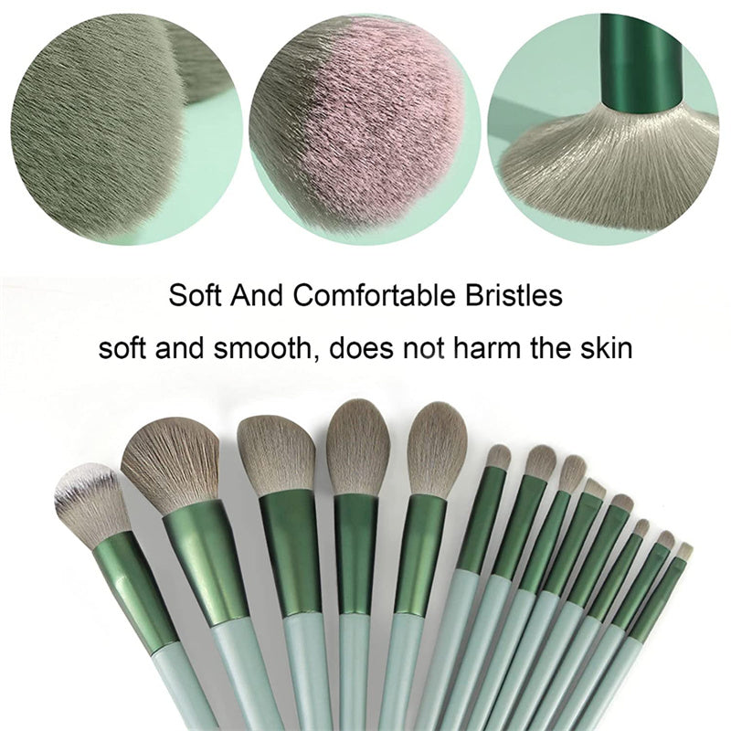13Pcs Makeup Brush Set Make Up Concealer Brush Blush Powder Brush Eye Shadow Highlighter Foundation Brush Cosmetic Beauty Tools | Everyday Home Deal
