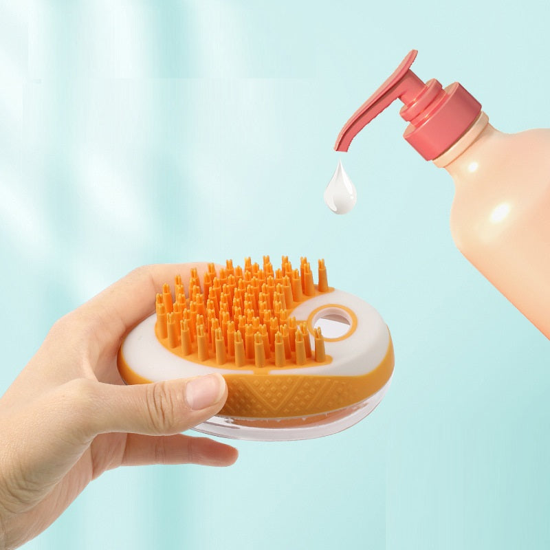 Dog Cat Bath Brush 2-in-1 Pet SPA Massage Comb Soft Silicone Pets Shower Hair Grooming Cmob Dog Cleaning Tool Pet Products | Everyday Home Deal