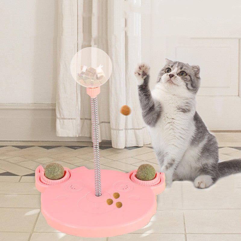 Pet Feeder Cat Toy Pets Leaking Food Ball Self-Playing Tumbler Funny Swing Feeder Puzzle Toys Playing Training Dispenser Bowl | Everyday Home Deal