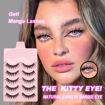 5 Pairs Manga Lashes New Arrival Anime Cosplay Natural Wispy Korean Makeup Artificial False Eyelashes | Everyday Home Deal