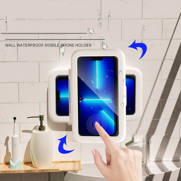 Shower Phone Box — Touch-Screen Phone Holder for Bathroom & Kitchen