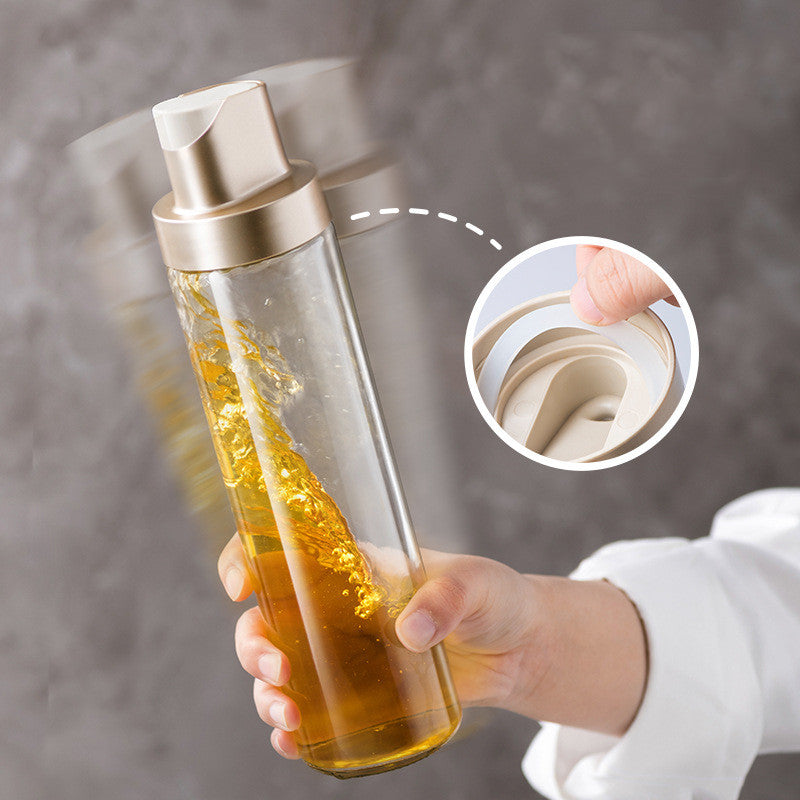 Glass Oil Dispenser with Automatic Gravity Lid | Kitchen Oil Bottle | Everyday Home Deal