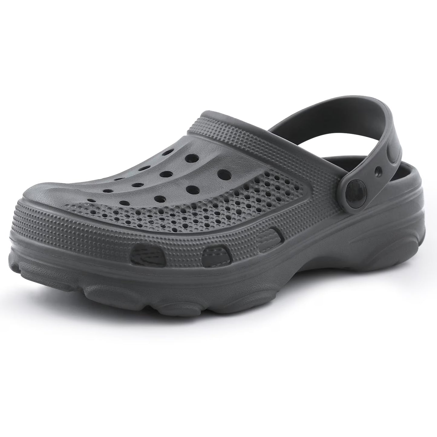 Unisex Garden Clogs Shoes with Arch Support Soft Slip-On Sandals for Women and Men, Grey