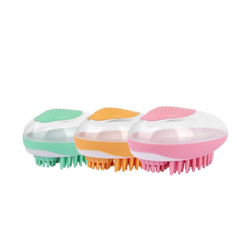 Dog Cat Bath Brush 2-in-1 Pet SPA Massage Comb Soft Silicone Pets Shower Hair Grooming Cmob Dog Cleaning Tool Pet Products | Everyday Home Deal