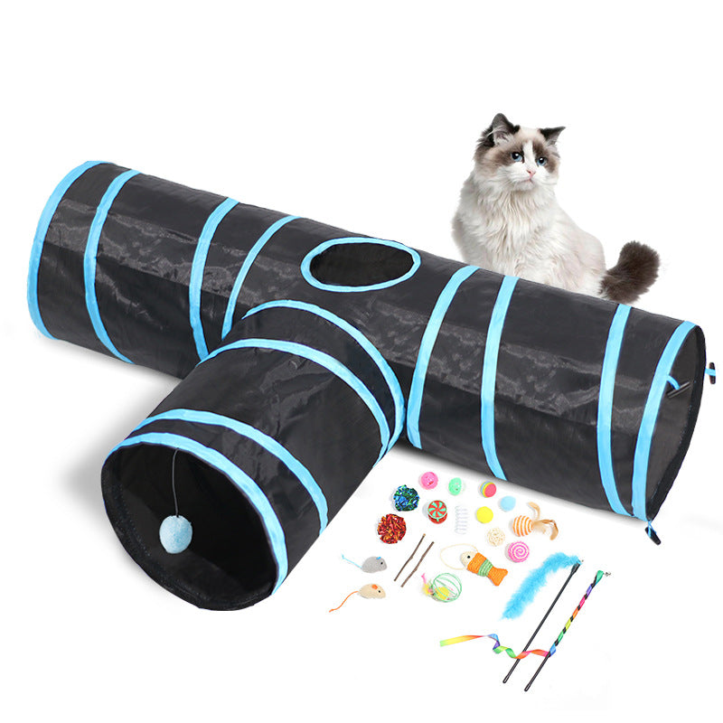 New Cat Tunnel Foldable Pet Climbing Path Cat Toys | Everyday Home Deal