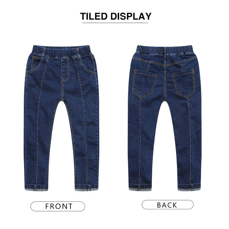 Boys' High-Waist Pull-On Comfort Stretch Denim Trousers — Premium Apparel Deal | Everyday Home Deal