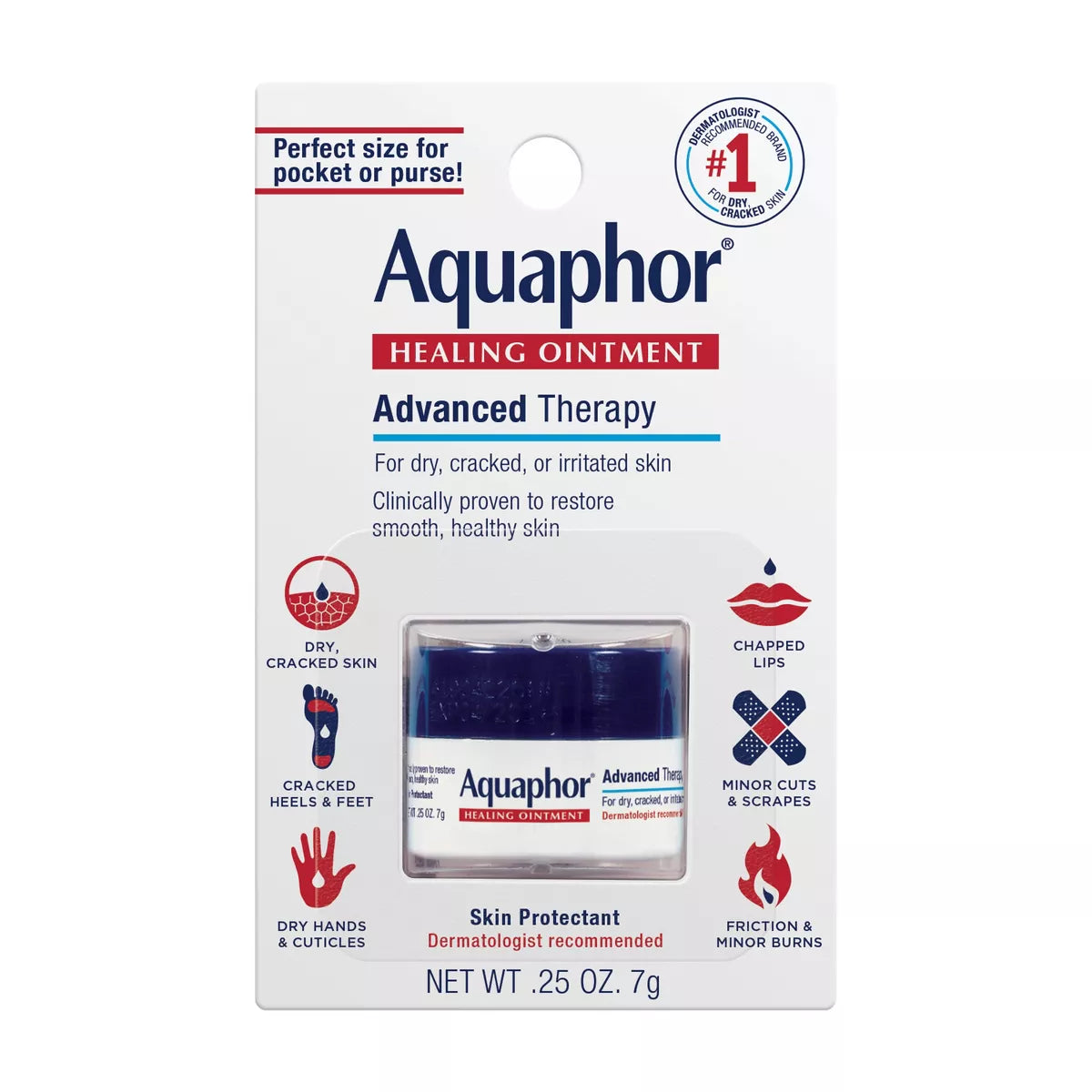 Aquaphor Healing Ointment Skin Protectant Advanced Therapy Moisturizer for Dry and Cracked Skin Unscented
