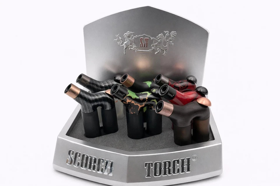 SCORCH TORCH ZERO Pattern Refillable Torch Lighter with Fuel Window | Everyday Home Deal