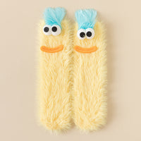 Womens Quirky Coral Fleece Mid-calf Socks
