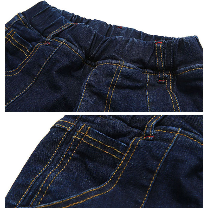 Boys' High-Waist Pull-On Comfort Stretch Denim Trousers — Premium Apparel Deal | Everyday Home Deal