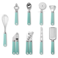 Stainless Steel Kitchen Utensils with Plastic Handles | Cooking Tools | Everyday Home Deal