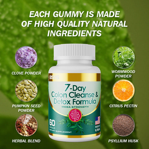 7-Day Colon Cleanse & Detox Formula Capsules - Premium Wellness Deal | Everyday Home Deal