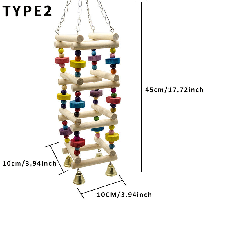 Parakeet Bird Toy Amusement Park Swing Stand | Everyday Home Deal