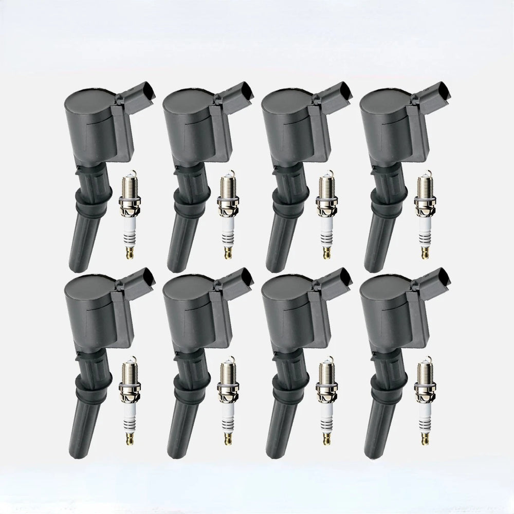 8X DG508 Ignition Coil Pack And Iridium Spark Plug For Ford F-150 4.6L 5.4L V8