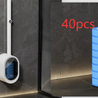 Disposable Toilet Cleaning System designed to make toilet cleaning quicker, simpler, and less messy — with no dirty brush to store after you're finished.