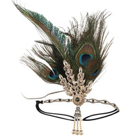 Masquerade Feather Headpiece Cross-Border Vintage Hair Band In European And American Style
