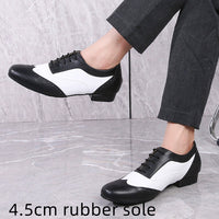 Leather Ballroom For Square Dancing And Latin Dancingsoft-soled Dance Shoes For Adults