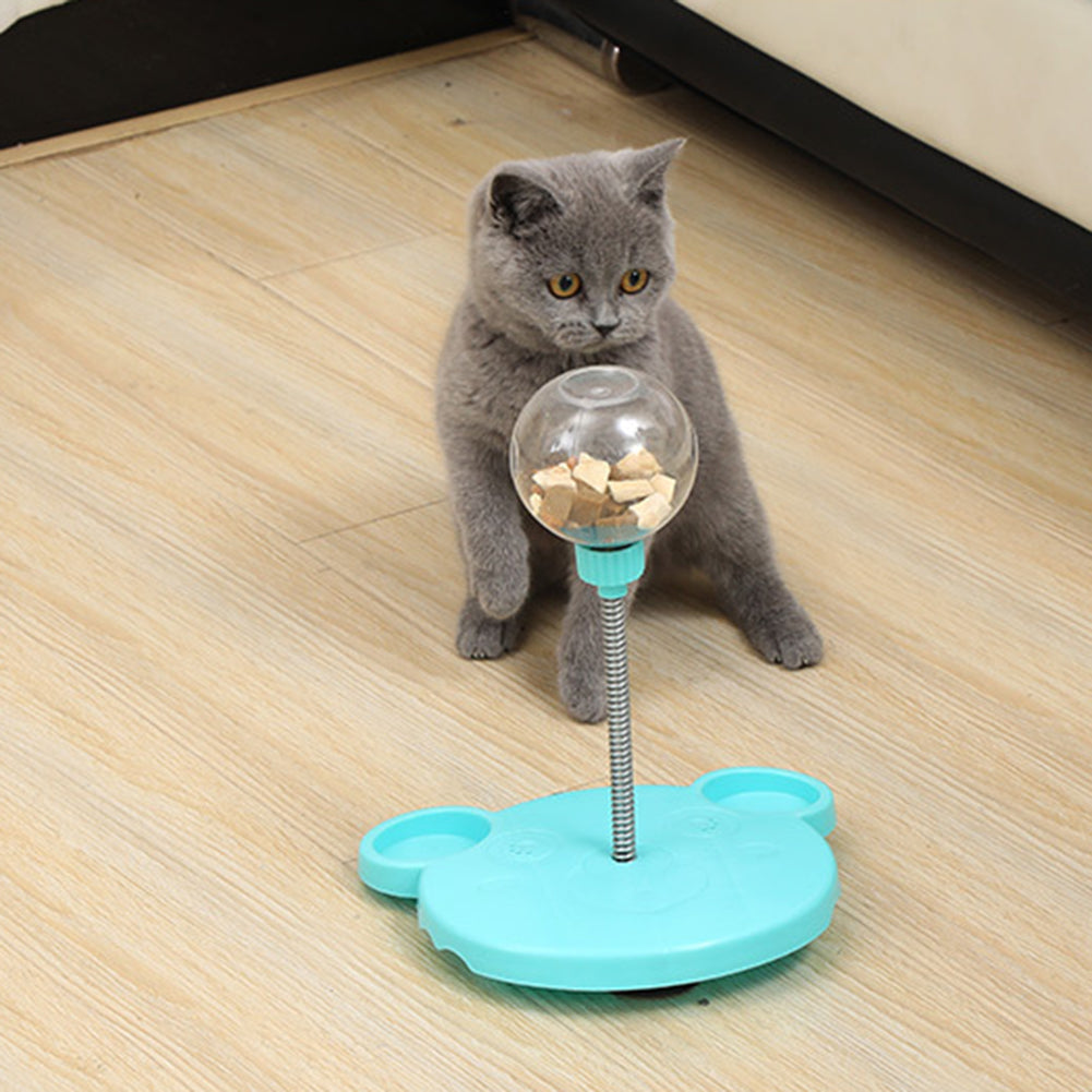 Pet Feeder Cat Toy Pets Leaking Food Ball Self-Playing Tumbler Funny Swing Feeder Puzzle Toys Playing Training Dispenser Bowl | Everyday Home Deal