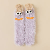 Womens Quirky Coral Fleece Mid-calf Socks