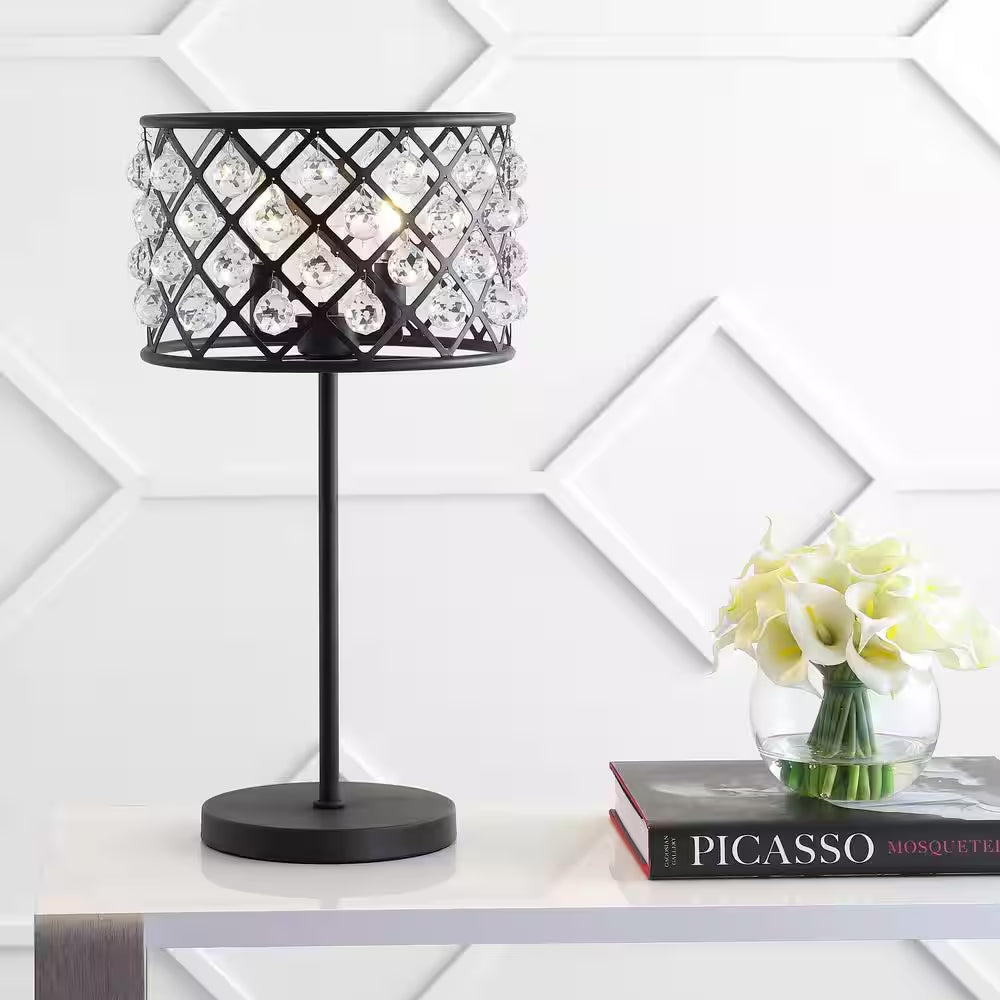 Gabrielle 22.5 In. Oil Rubbed Bronze Metal/Crystal LED Table Lamp
