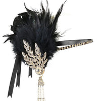 Masquerade Feather Headpiece Cross-Border Vintage Hair Band In European And American Style