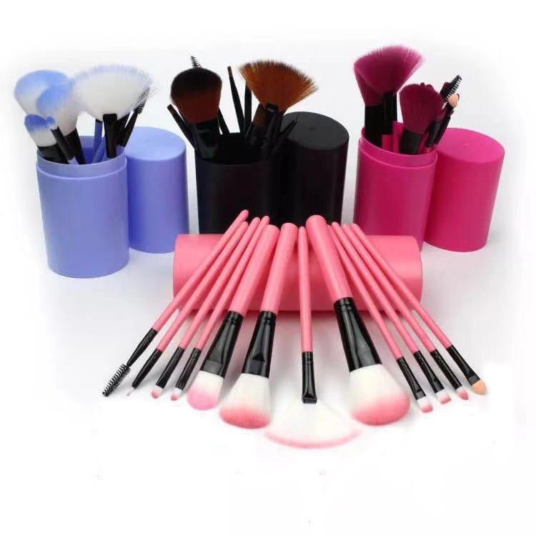 12pcs Makeup Brush Set Blush Eyeshadow Eyelash Highlighter Makeup Brush | Everyday Home Deal