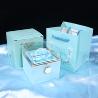 Rotating Soap Flower Rose Gift Box Creative Rotating Rose Jewelry Packaging Box Valentine's Day Gift For Women | Everyday Home Deal