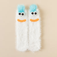 Womens Quirky Coral Fleece Mid-calf Socks