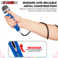 5Core XLR Microphone Dynamic Mic Karaoke Singing Studio Mics Handheld Microfono