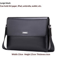 Trendy Men's Business Office And Casual Large-capacity Leather Bag