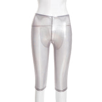 Womens Fashionable Tight-fitting Figure-hugging Stretchy Sheer Pants