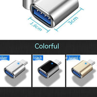 Type-c To Usb30 USB With Indicator Light Mobile Phone Mouse Keyboard Sound Card Car Charger OTG Adapter