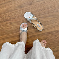 Spring Summer New Outerwear Shoes French-style Open-toe Wedge Sandals