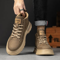 British-style Retro High-top Casual Shoes For Men