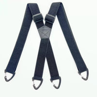 Plastic Buckle 4-hook Britishstyle Unisex X strap Suspenders 4 Cm WideVintage Elastic Braces
