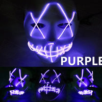 Halloween Led Glowing Full Face Mask