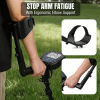 High-Precision Professional Adult Metal Detector, 4 Modes, 10 Inch IPX7 Waterproof Probe, LCD Display Complete Treasure Hunt Kit Including Earphones, Carrying Bag And Shovel.
