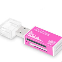 Multi In One Card Reader Mini Versatile SDTF Mobile Phone Camera Universal USB Memory Card High-speed