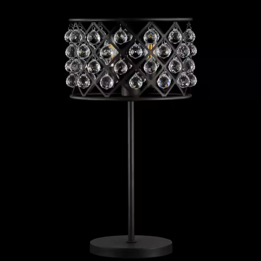 Gabrielle 22.5 In. Oil Rubbed Bronze Metal/Crystal LED Table Lamp