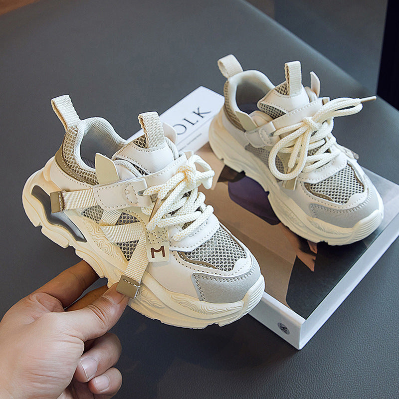 Boys' Premium Fashion Simple Hollow Mesh Sneakers — Premium Footwear Deal | Everyday Home Deal
