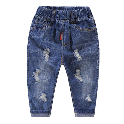 Boys' & Girls' Urban Ripped Destructed Stretch Denim Trousers — Premium Apparel Deal | Everyday Home Deal