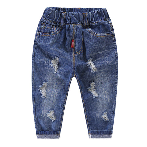 Boys' & Girls' Urban Ripped Destructed Stretch Denim Trousers — Premium Apparel Deal | Everyday Home Deal